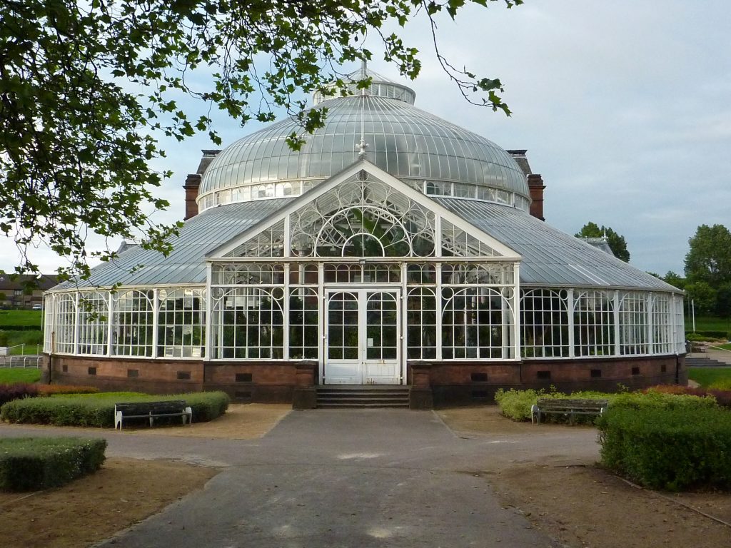 Gewächshaus der historischen Orangerie in Glasgow